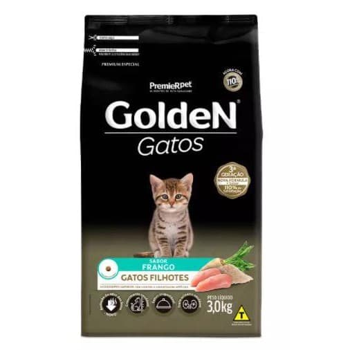 Ração Golden Para Gatos Filhotes Sabor Frango 3kg