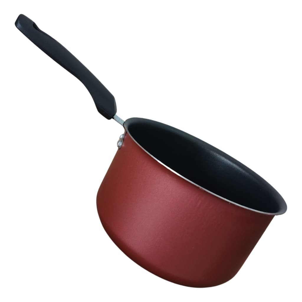 Panela  Arroz  Sobremesa Papeiro Antiaderente Vermelho 14cm