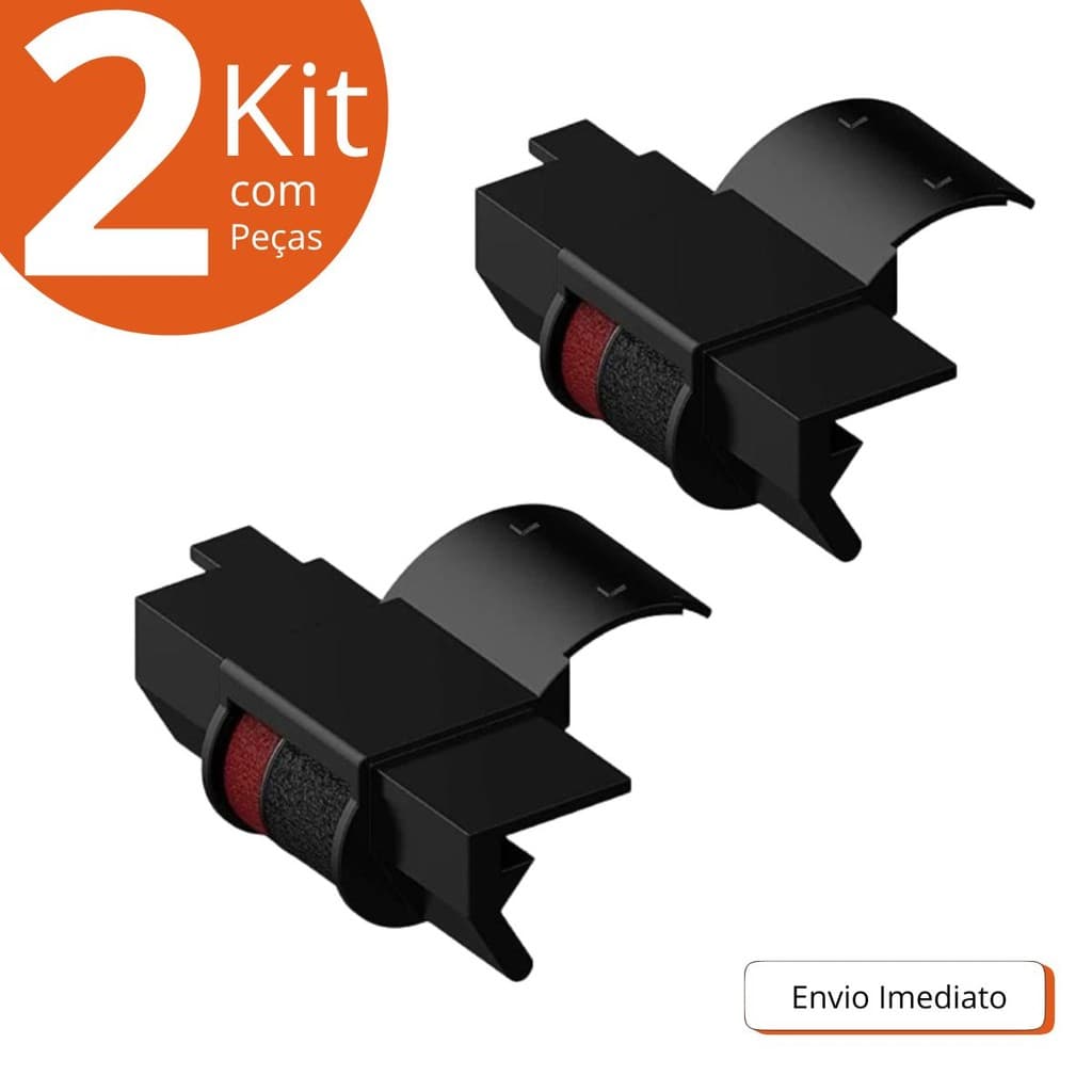 02 Rolete de Tinta Bicolor para Calculadora – Modelos HR100RC / HR150RC