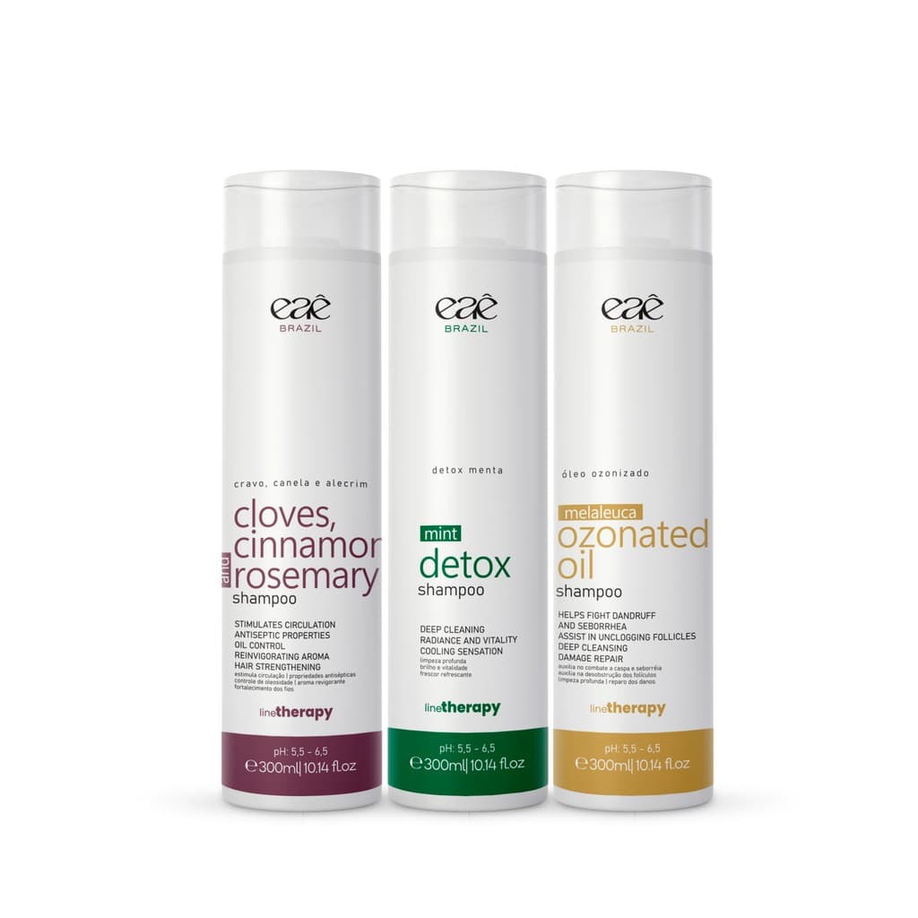 Shampoo Terapia Capilar 300ml Tratamento Intenso Contra Oliosidade e Queda Eaê Brasil