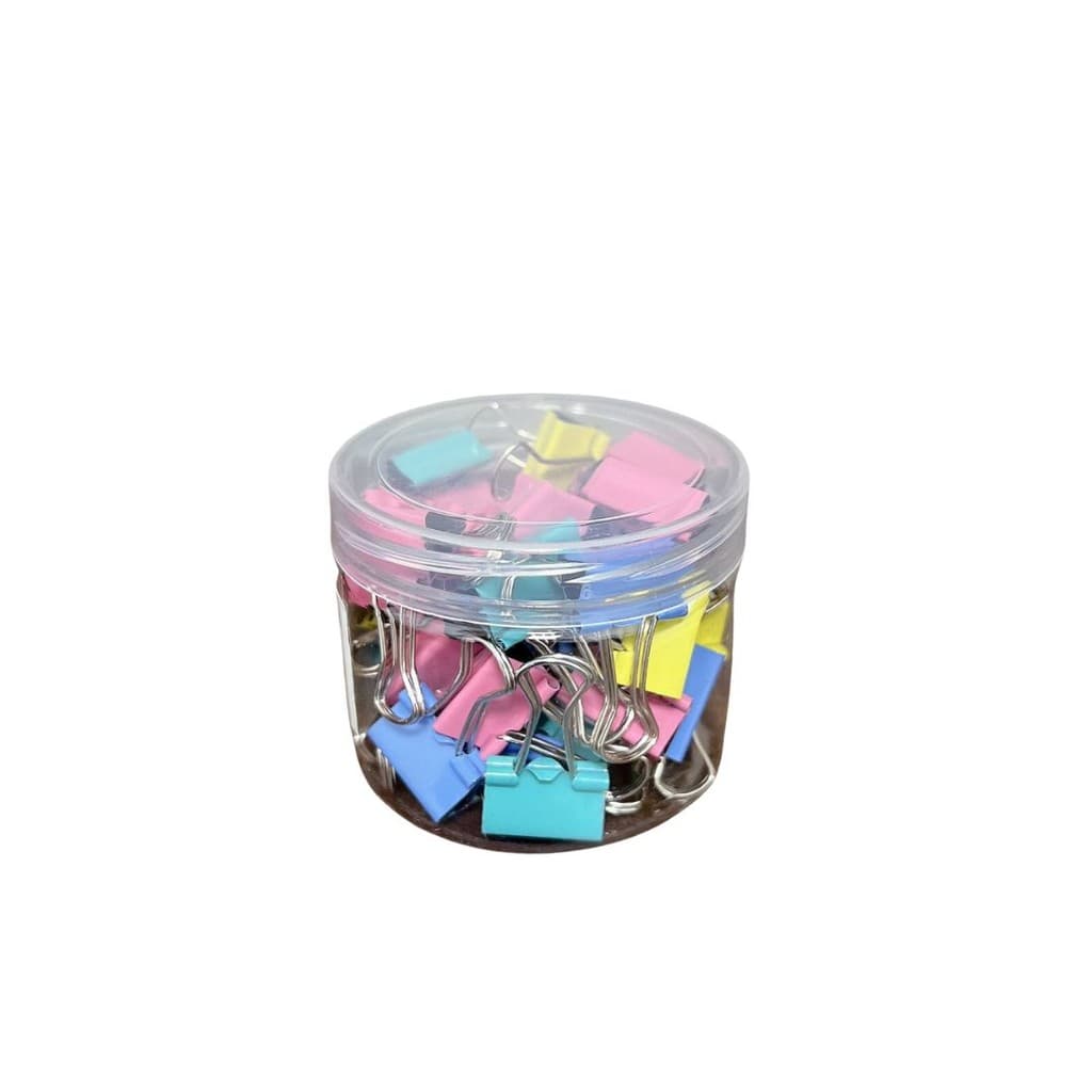 Kit 40 Clips Coloridos Prendedor Borboleta Grampo Mola 19mm