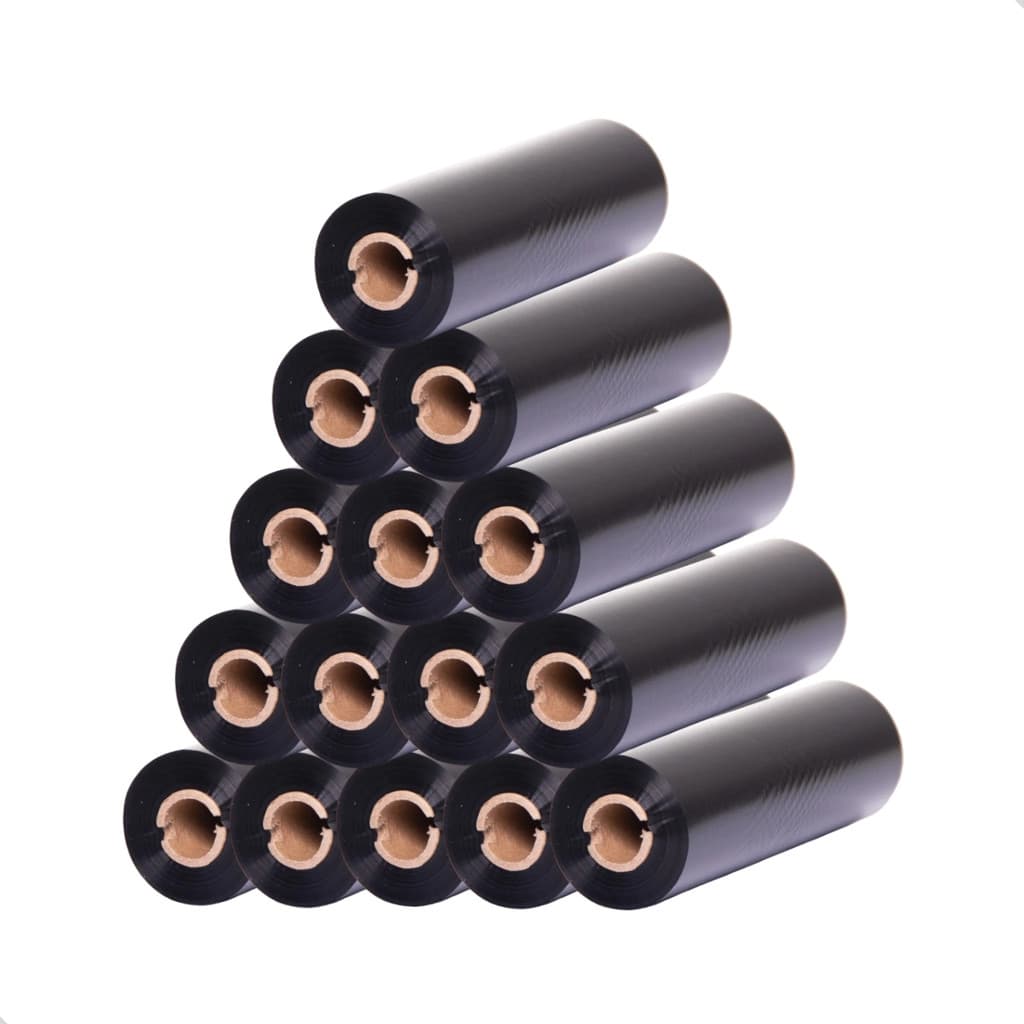 12 Ribbon de Cera 110x74m G42 P/Impressora Térmica Zebra ZD220 GC420T Zd230 Argox OS214 Elgin L42