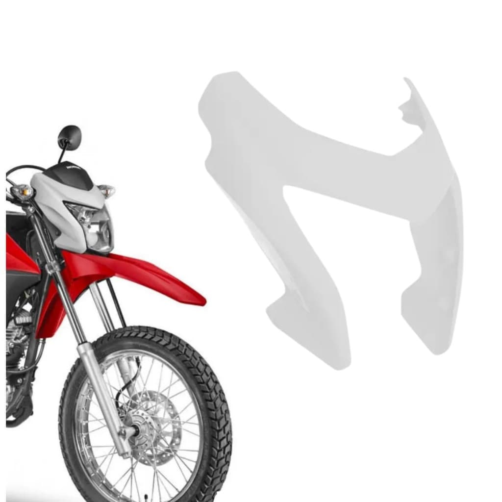 Carenagem do Farol compatível com moto Honda Nxr Bros 160 2015 2016 2017 2018 2019 2020 Branco Ross