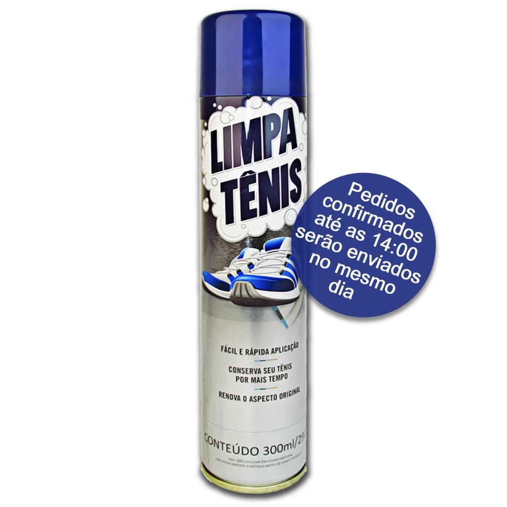 Limpa Tênis  Branco e Colorido Petroplus Spray Limpador a Seco Espuma Limpa Tenis Produto Premium