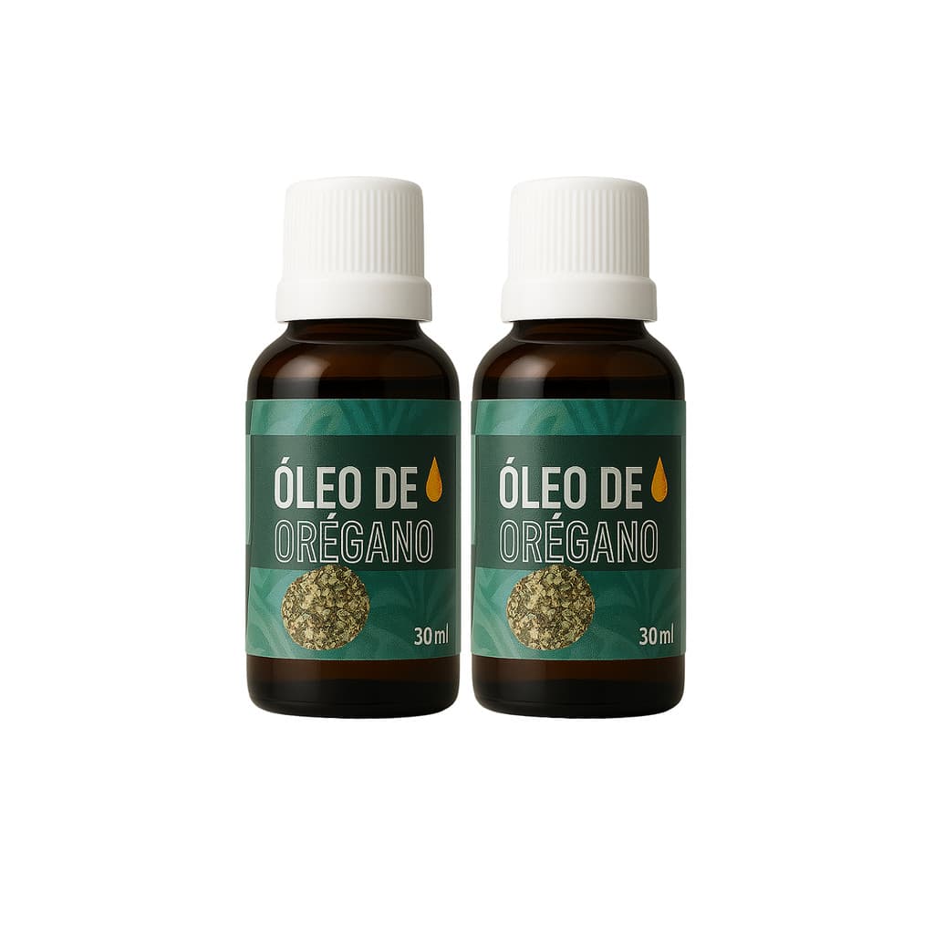 2X Óleo Vegetal de Orégano Puro 30ml