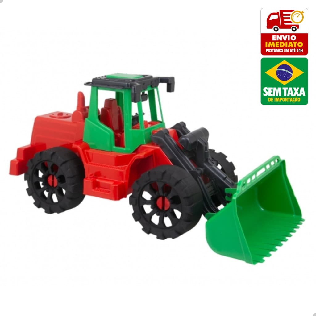 Brinquedo Trator Maquina Carregadeira Premium Kraft Kendy BQ4212S