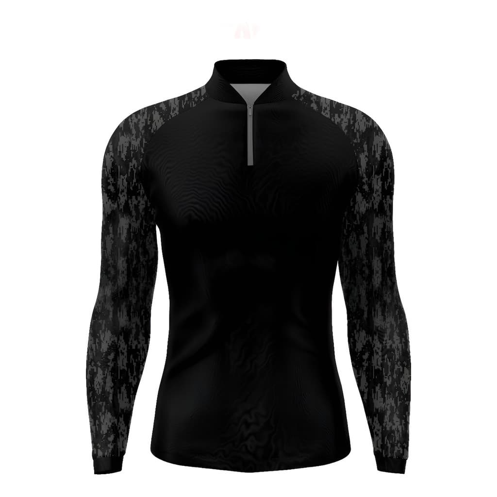 Camisa Camiseta Pesca Infantil Proteção Uv50 Manga Camuflada