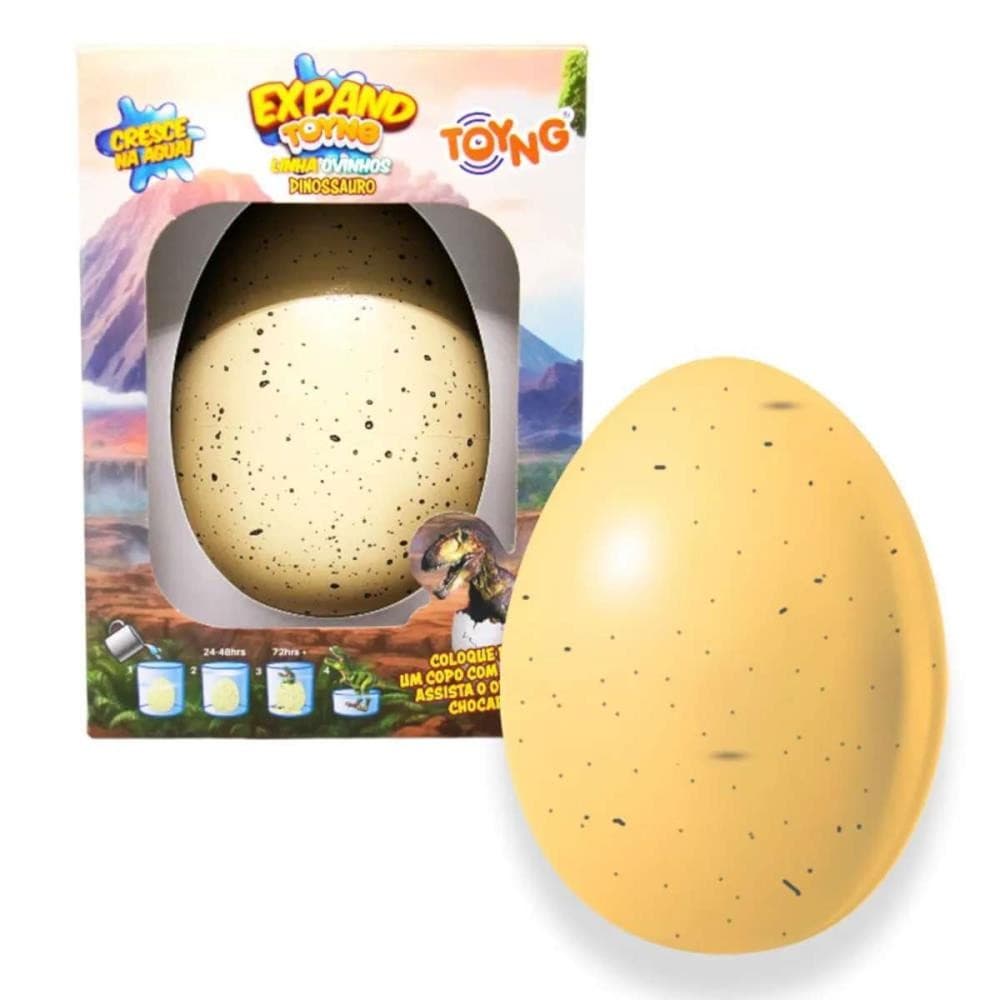 Brinquedo Ovo Dinossauro Cresce Na Água Expand Toyng