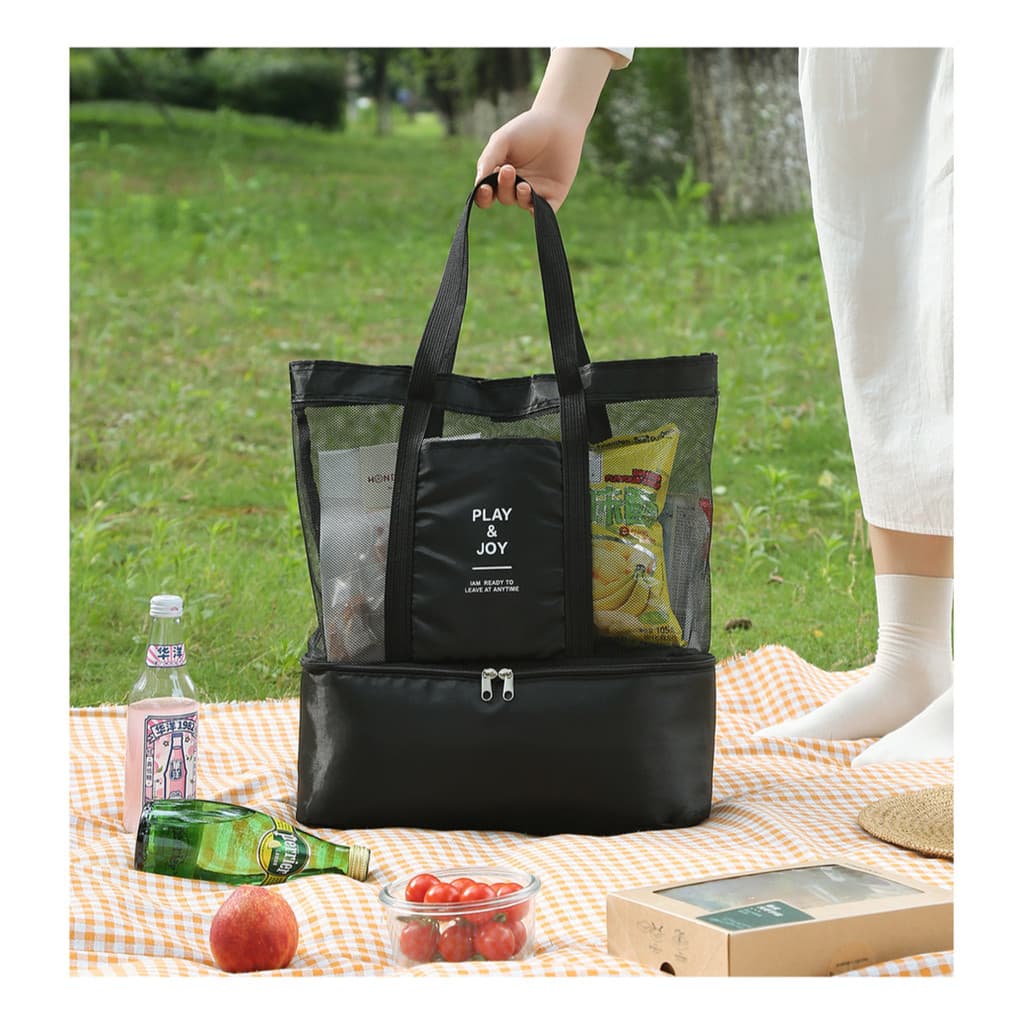 Bolsa Verão De Praia  Com Compartimento Térmico Embutid 917 yobel