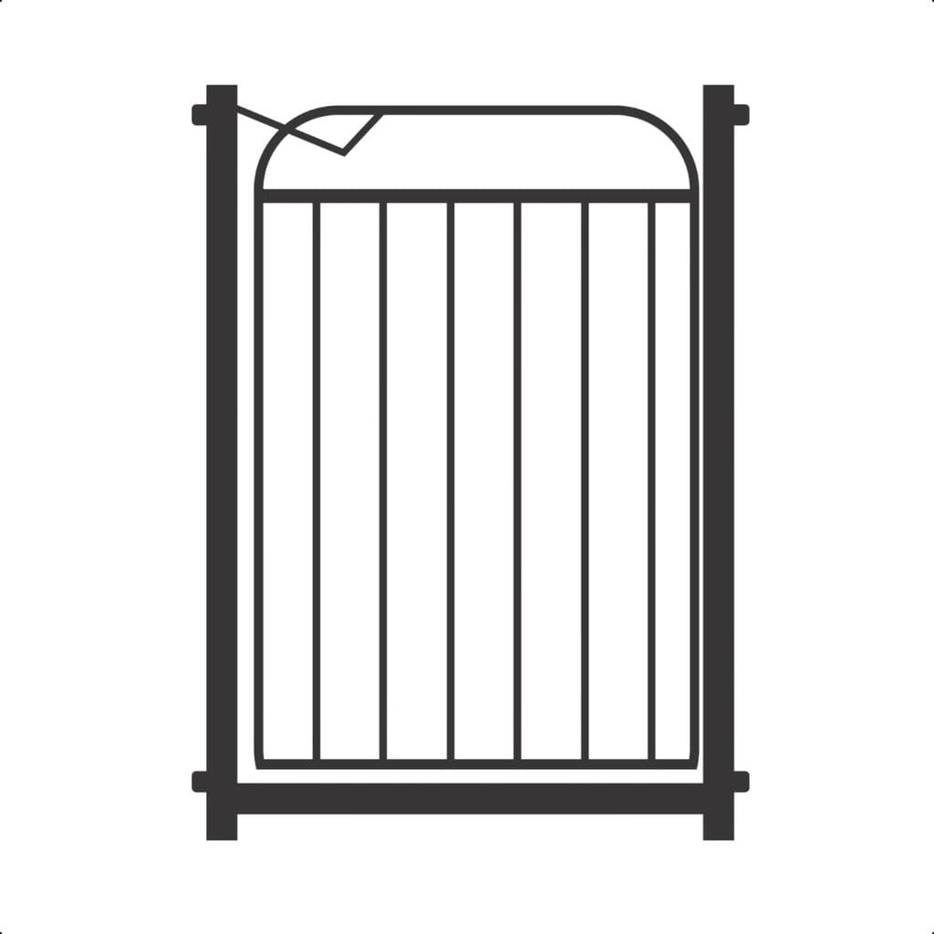 Portão Para Pet Grade De Proteção 102 a 112 cm Preto