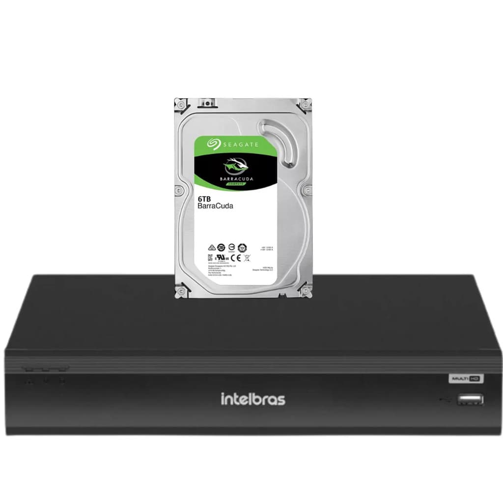 Gravador Dvr Imhdx 3132 5mp Lite Inteligência Artificial Intelbras hd 6tb