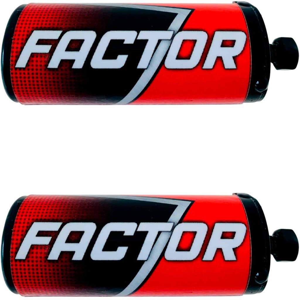 Factor Tubo Par Slider Protetor Carenagem Motor Tanque Vermelho Pedal Moto para Mata Cachorro