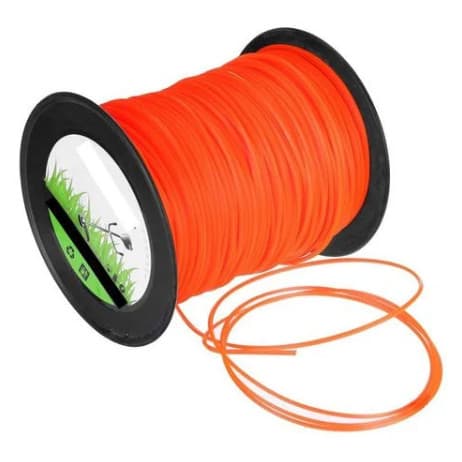 Fio de nylon para roçadeira quadrado laranja 3mm