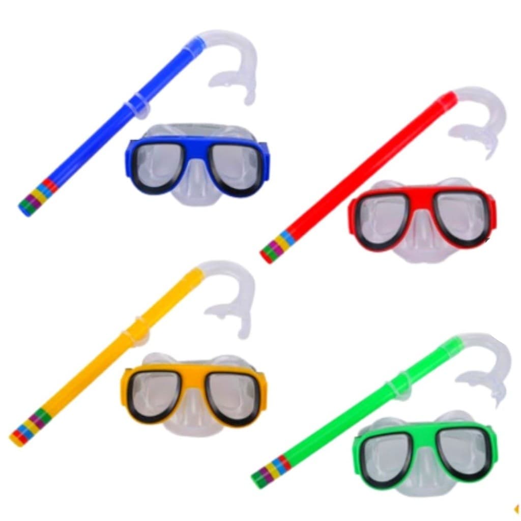 Kit Mergulho Snorkel Óculos Máscara Piscina Praia Banho Natação Infantil