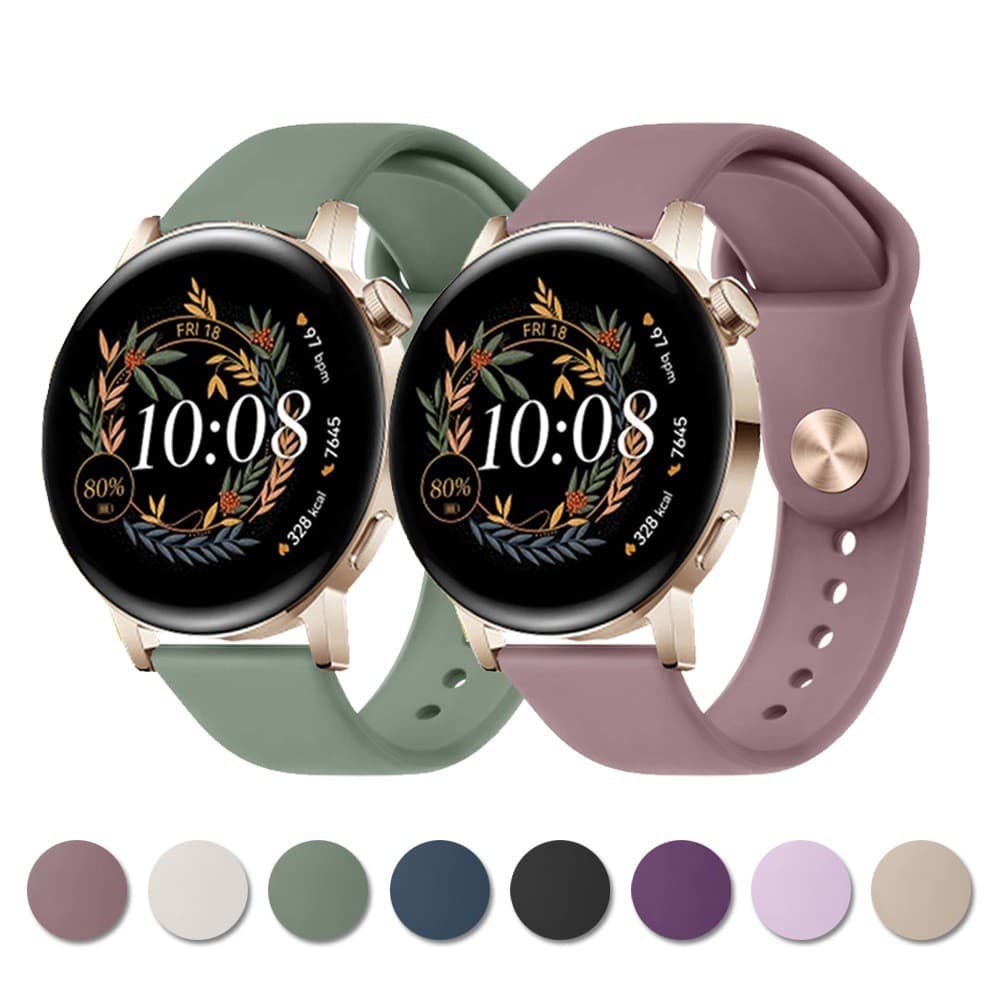 Pulseira 22mm de Silicone para Smartwatch Huawei Watch GT 2/3/4 46mm / Huawei Watch 3/4 pro/ samsung galaxy watch