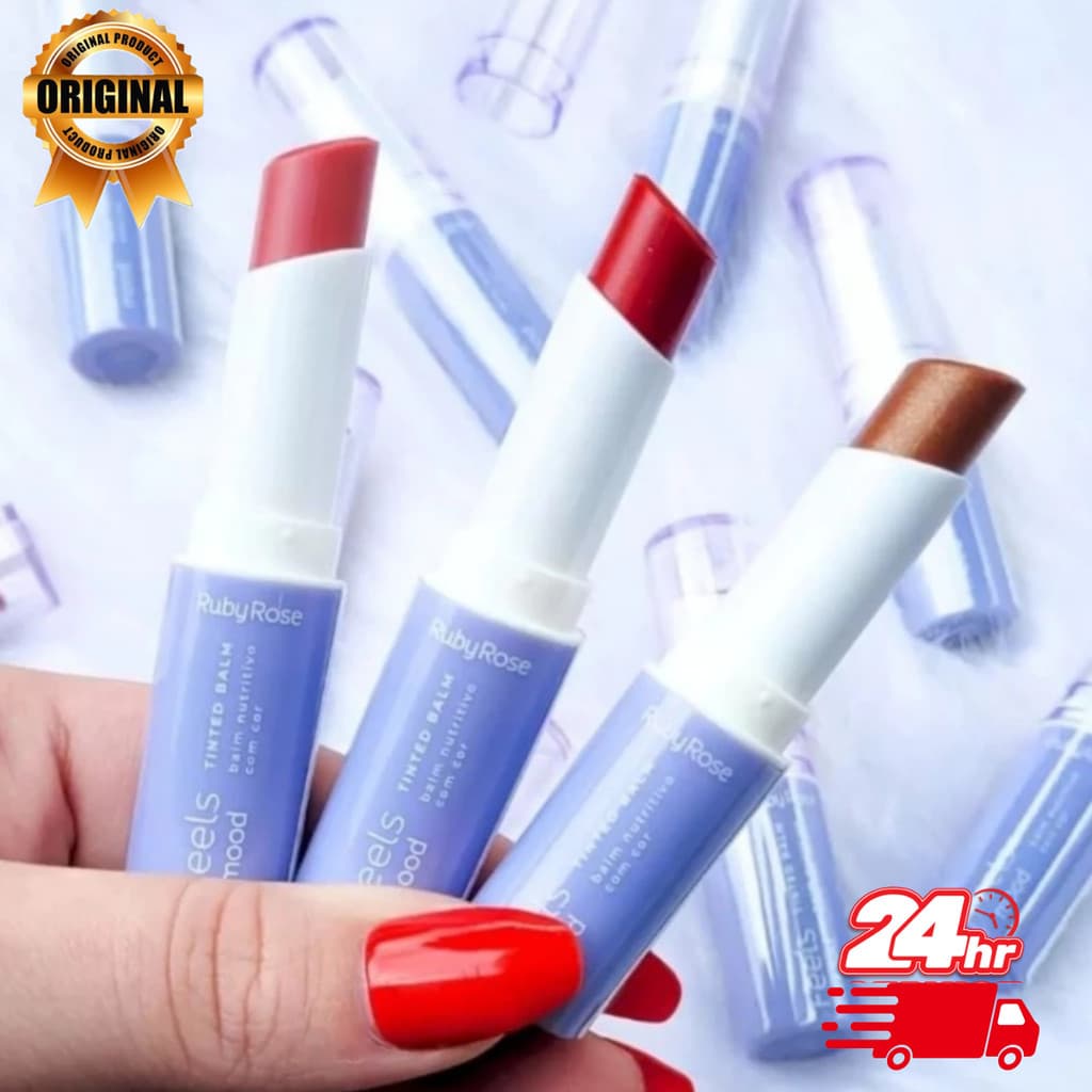 Tinted Balm Feels Mood By Ruby Rose Balm Nutritivo Com Cor 3g