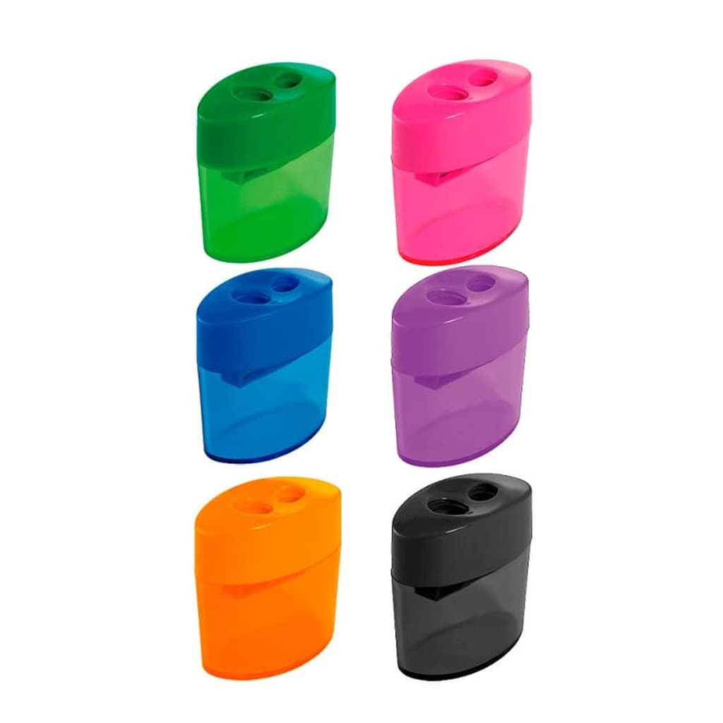 Apontador com depósito duplo oval Leonora