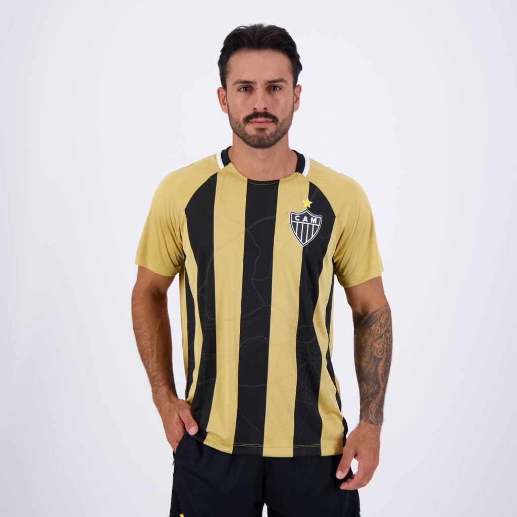 Camisa Atlético Mineiro Euforia Dourada e Preta