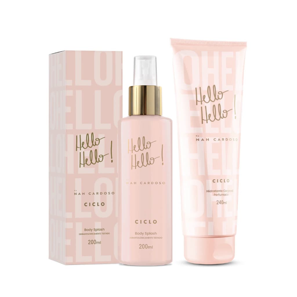 Ciclo Hello Hello Nah Cardoso Kit Loção e Body Splash - 2 Itens