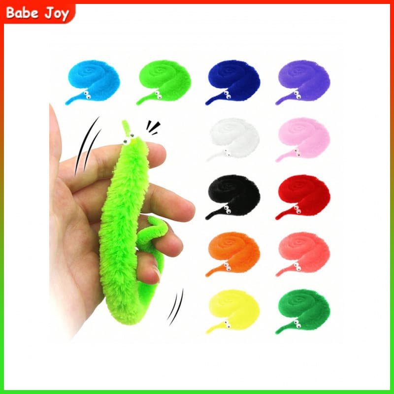 6/12/24pcs Lagarta Mágica Adereços mágicos Lagarta de pelúcia/mágico engraçado Brinquedo infantis