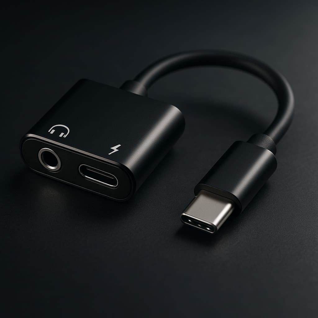 Adaptador De Fone De Ouvido 2 Em 1 Tipo C A 3,5 Mm Fone Carregador Compatível Iphone Bost Volume IOS Conector Celular