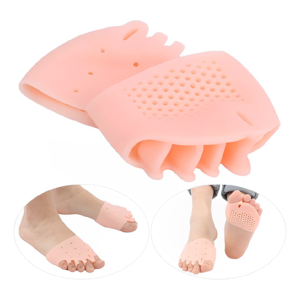 Kit 1 ou 5 Pares Separador Dedo Pe Ortopedica Silicone Macil Importado Antepe Alivia Dores Joanete