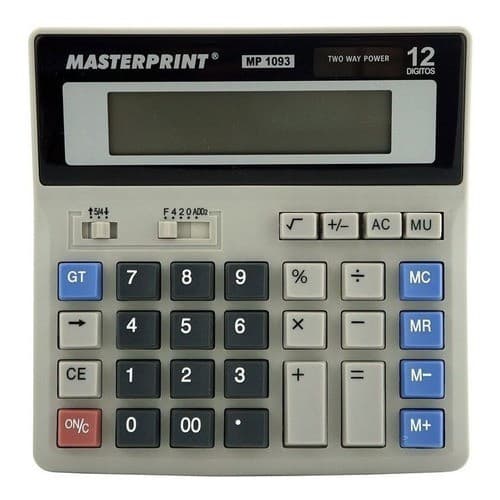 Calculadora Eletrônica MP1093 C/12 Dígitos - Masterprint