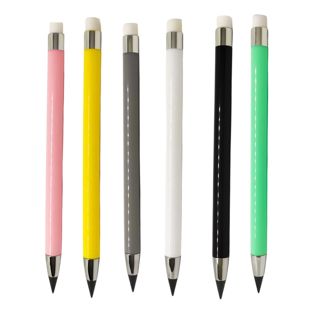 Kit 6 Lápis Infinito Permanente Eterno Durável Com Borracha