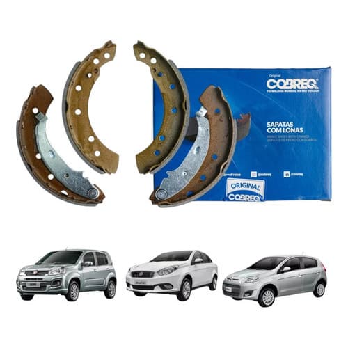 Sapata Lona Freio Fiat Grand Siena Palio Uno - 2010 A 2018