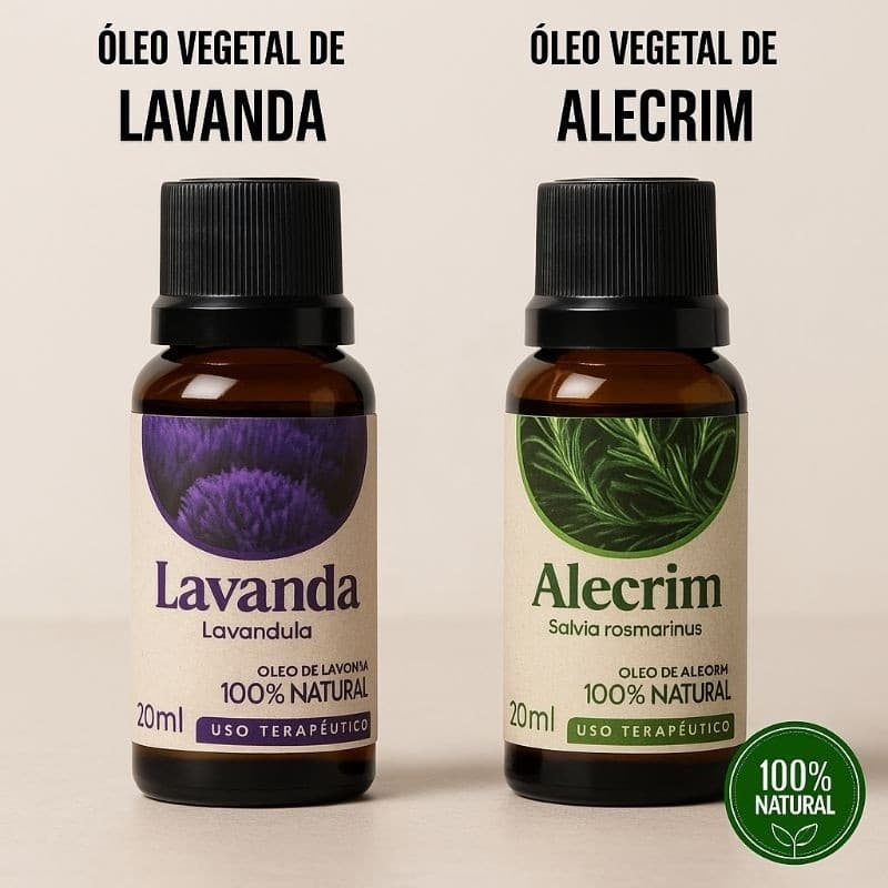 KIT Óleo de lavanda+alecrim 100% natural 20ml ///D
