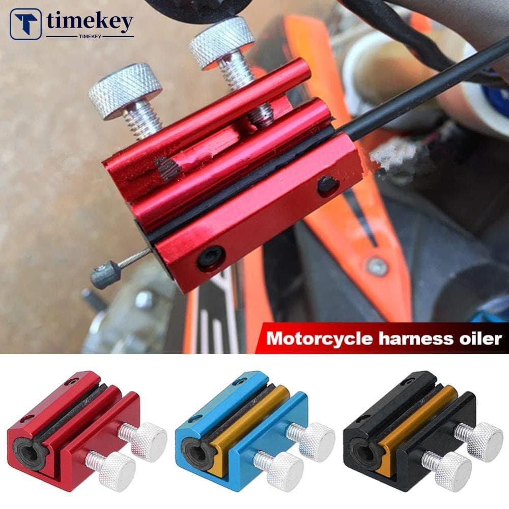 TIMEKEY Motocicleta Acelerador Embreagem Cabo De Freio Ferramenta Lubrificação Fio Lubrificador ATV Alumínio Lubrificant