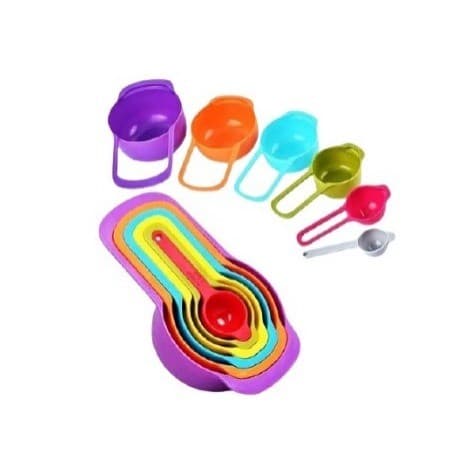 Kit 06 Peças Colher Medidora De Cozinha Xícaras NEW