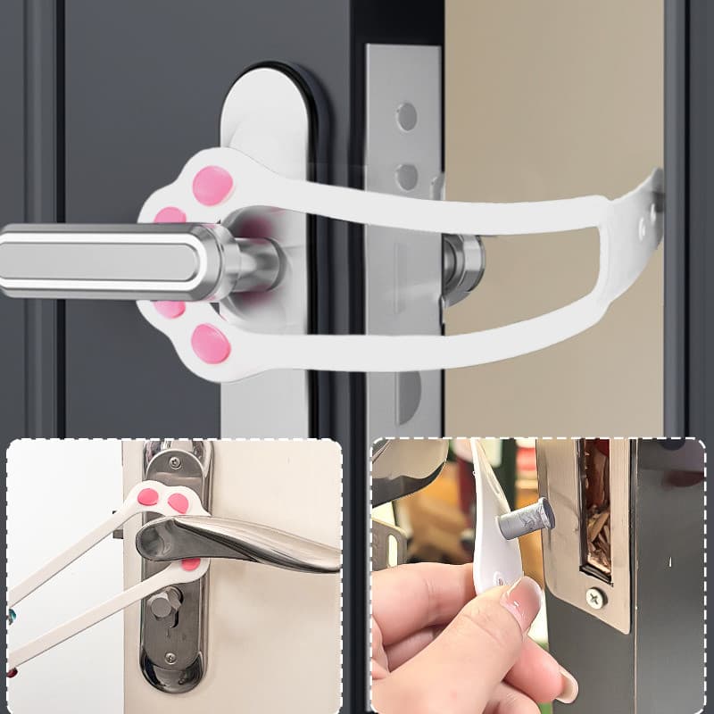 Trava De Suporte De Porta Para Gato De Estimação Doméstico De 1/3/5 Unidades-Ventilação De Quarto-Acessórios Gatos-Mante