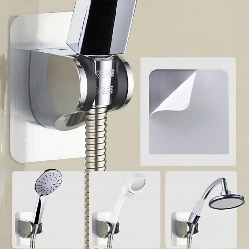 Suporte Ducha de Mão Higiênica Fixação Adesivo sem Furo na Parede