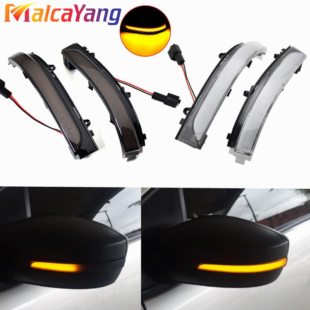 2 pisca-pisca LED dinâmicos, adequados para Volkswagen GOL Saveiro, Voyage, FOX e UP