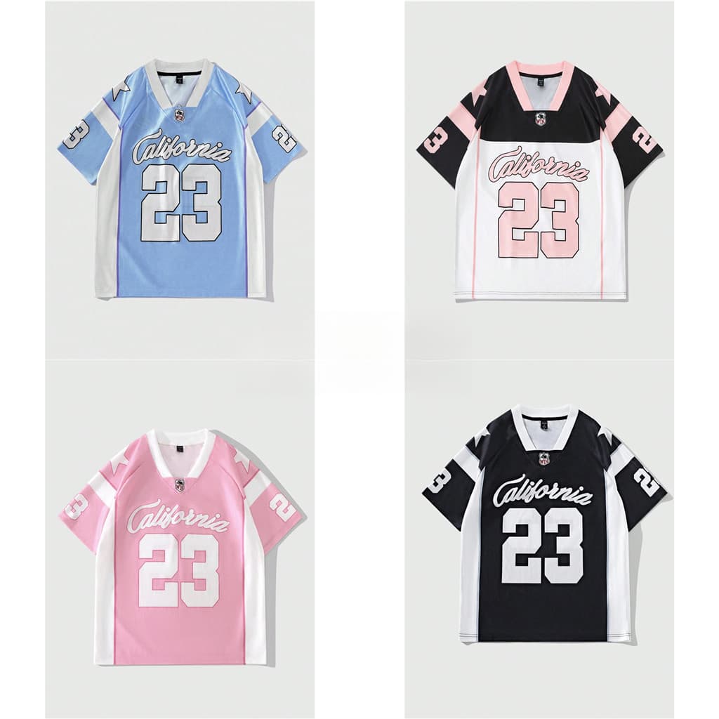 [Personalizado Grátis] 2025 Nfl Rugby Jersey Street Plus Size Camisa De Meia Manga Masculina E Feminina