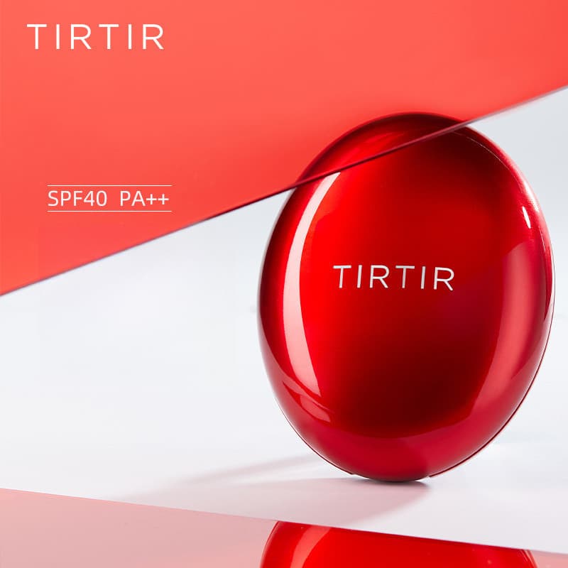Máscara TIRTIR Fit Red Air Cushion Base Líquida Corretivo Hidratante Dura Para Maquiagem De Longa Duração Melhora Sua Te