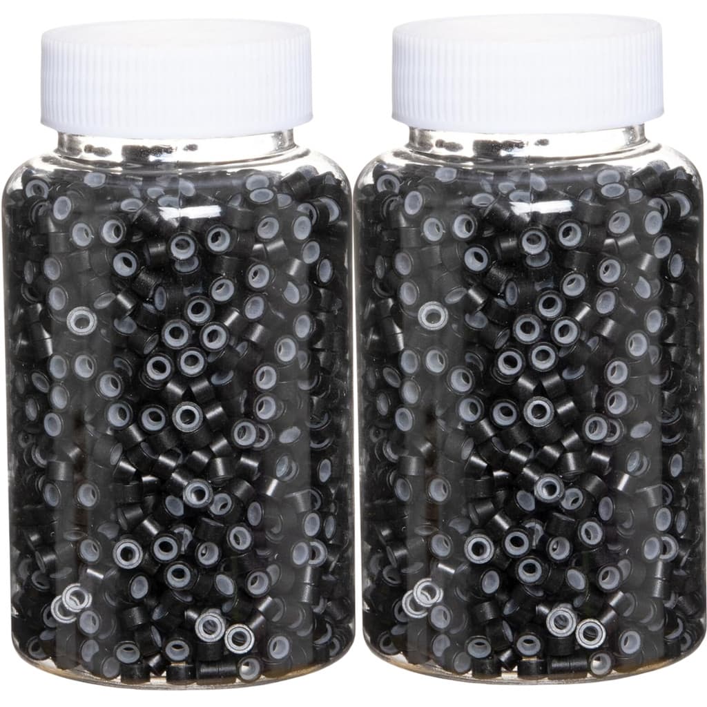 1000unid Microlink 5mm Com Silicone Megahair P/cabelos