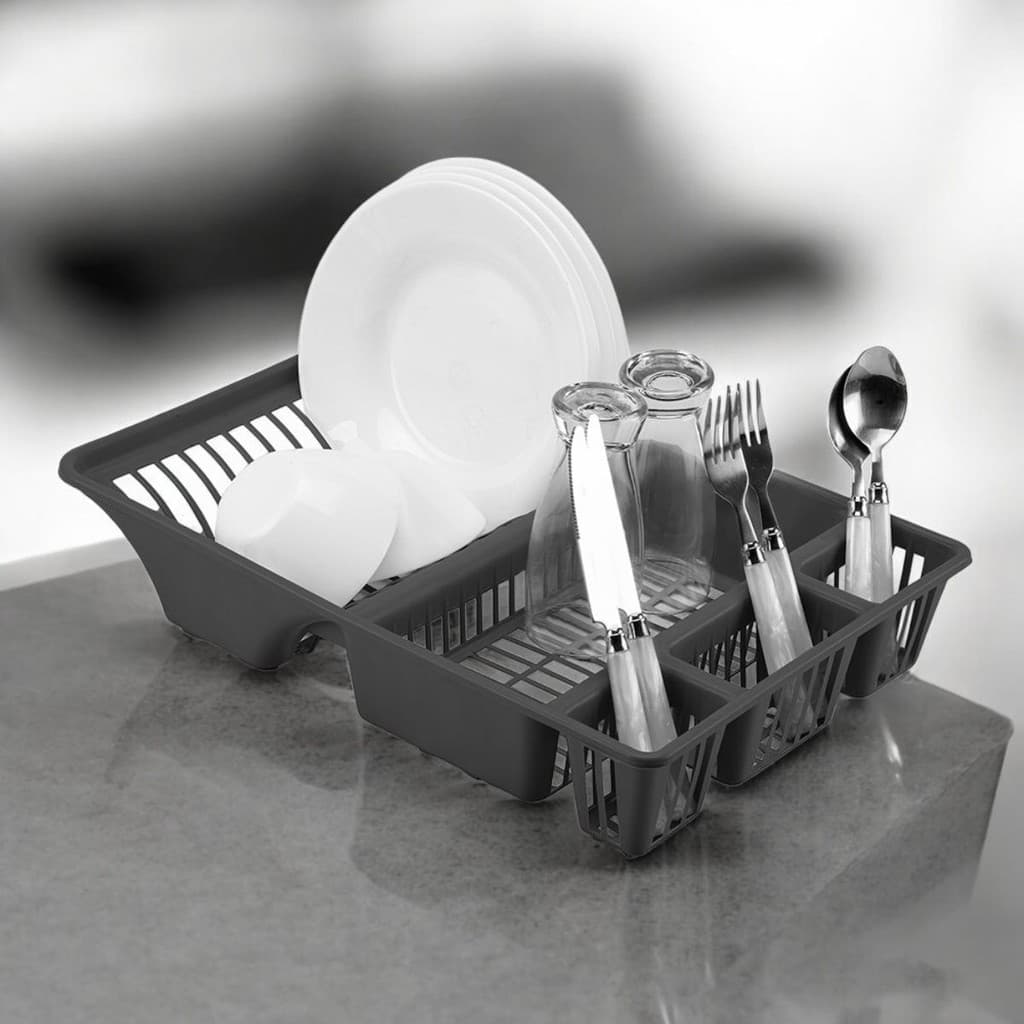 Escorredor de Louça Talheres Prato Preto