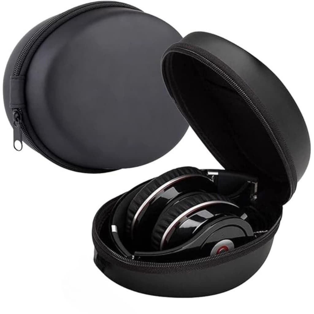 Case Estojo Portátil EVA para Fone de Ouvido e Abafadores Compacto Reforçado Bolsa Headphone Protetor Organizador Viagem