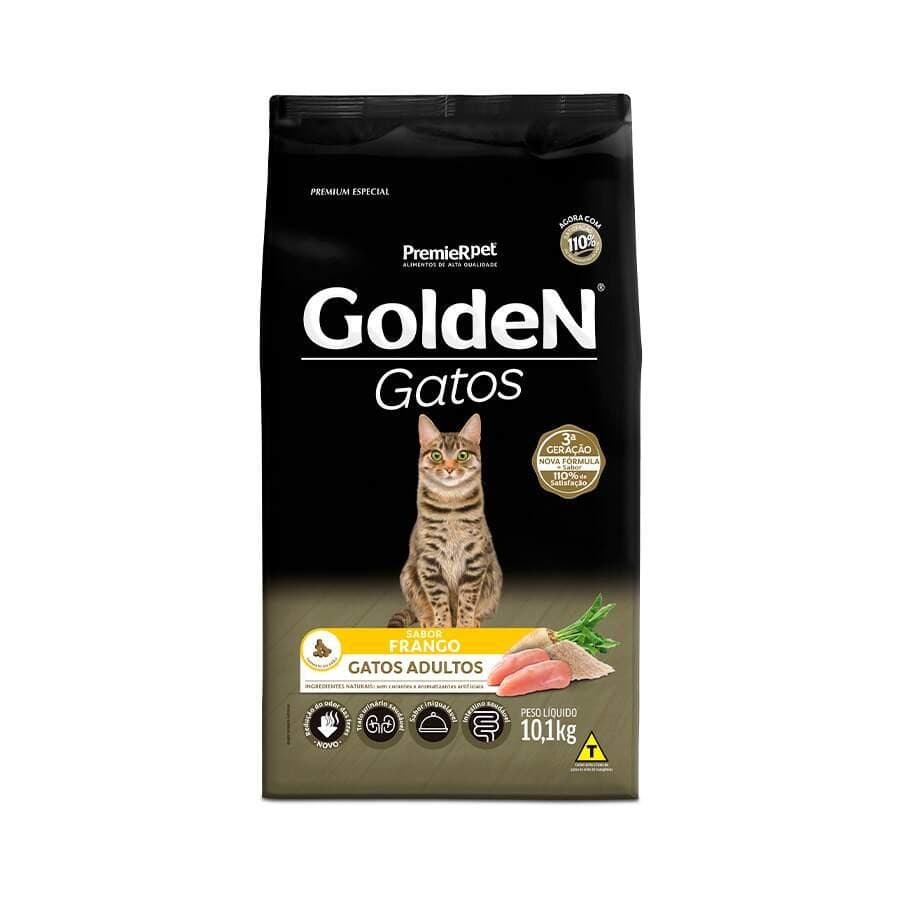 Ração Golden Para Gatos Adultos Sabor Frango 10,1kg