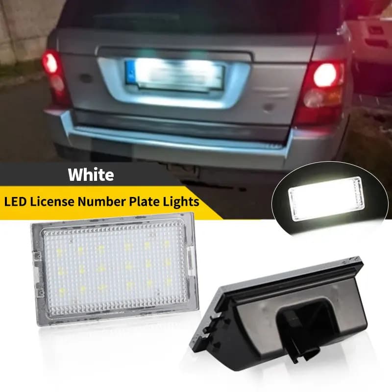 2pcs LED 12V Luz De Placa De Carro Para Land Rover Discovery 3 4 2004-2017 Freelander 2/LR2 (L359) 2008-2014 Range Sport