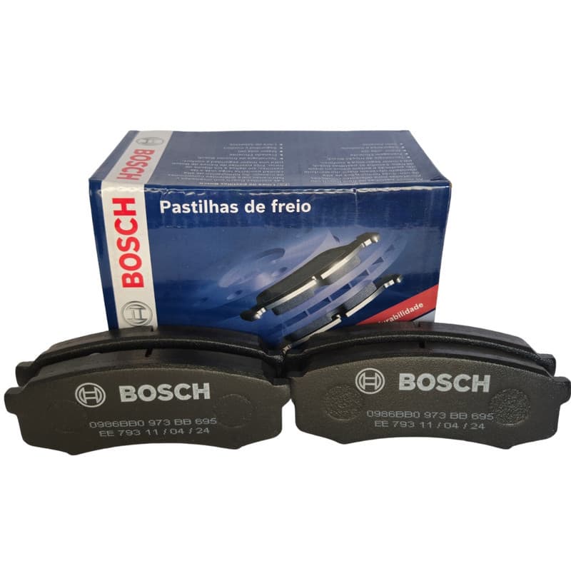 Pastilha de freio Traseira Toyota Hilux SW4 2.7 2.8 4.0 2005 até 2020 - BOSCH - Cod. 0986BB0973