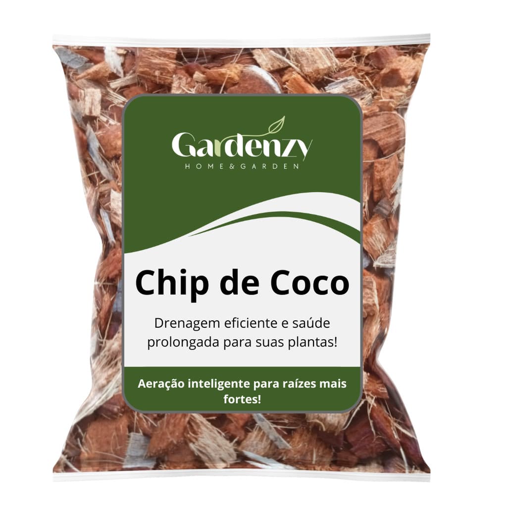 Chip de Coco para Substrato de Orquídeas, Rosa do Deserto, Cactos, Suculentas e Plantas Ornamentais