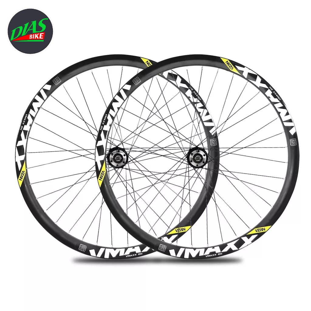Par de roda Aro 26 montado e completo Vzan Vmaxx SL Para Freio a Disco Cubo de Rosca