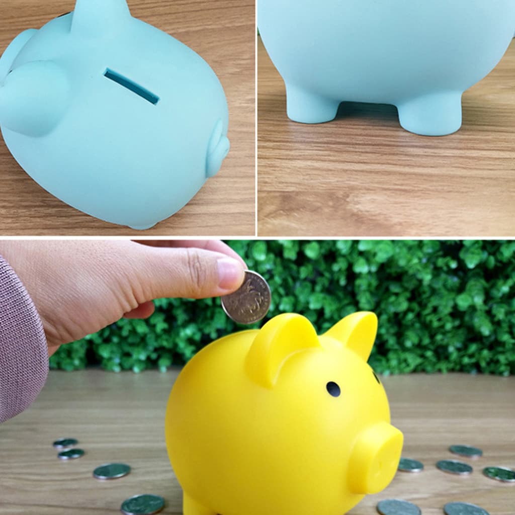 1 Pçs Bonito Porco Cofrinho Caixa De Dinheiro Moedas Poupança Segura Para Adultos Crianças Festival De Aniversário Melho