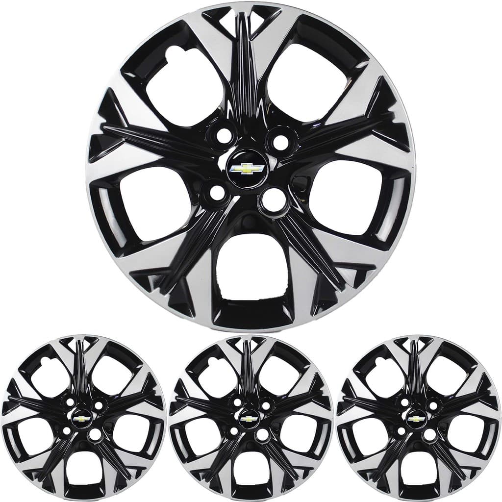 JG 4 Calota Onix 2021 +TODOS Aro 14 Black Piano com Prata Metálico com Emblema