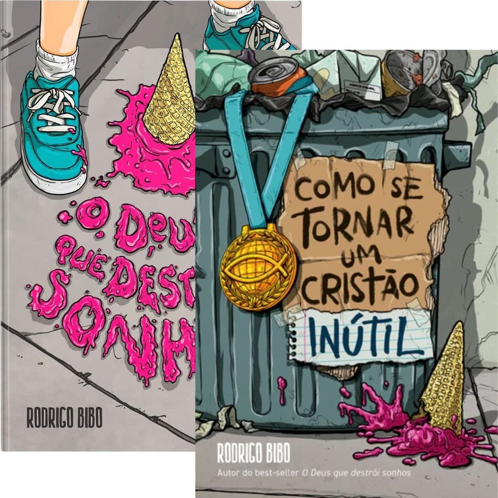Kit 2 Livros | O Deus que Destrói sonhos + Como se Tornar Um Cristão Inútil |Capa Dura |Rodrigo Bibo