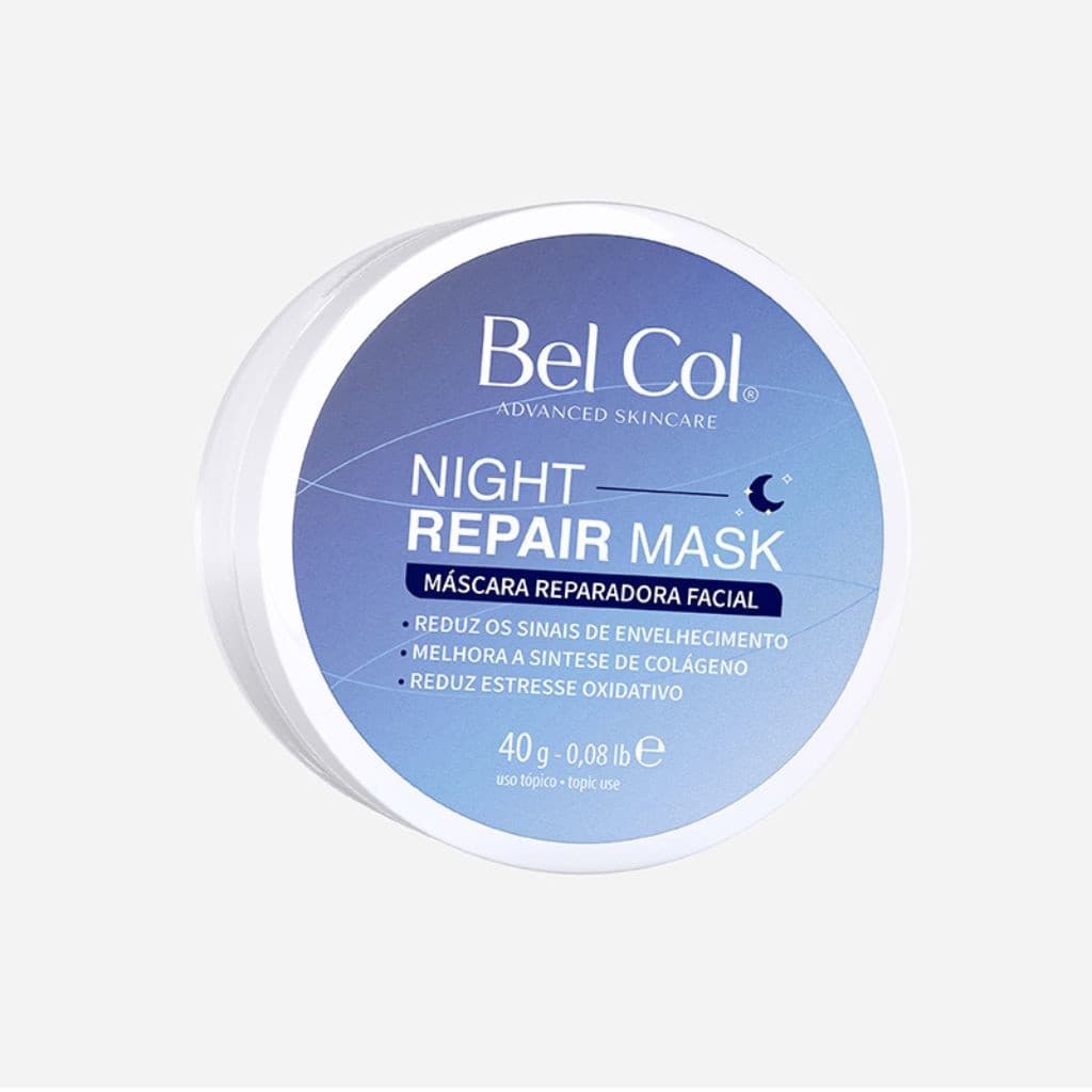 Máscara Reparadora Facial Noturna 40g Bel Col