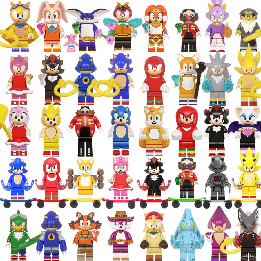 WM6086-WM6088 Cartoon Action Figure Bloco De Construção Coleção Brinquedos Para Criança